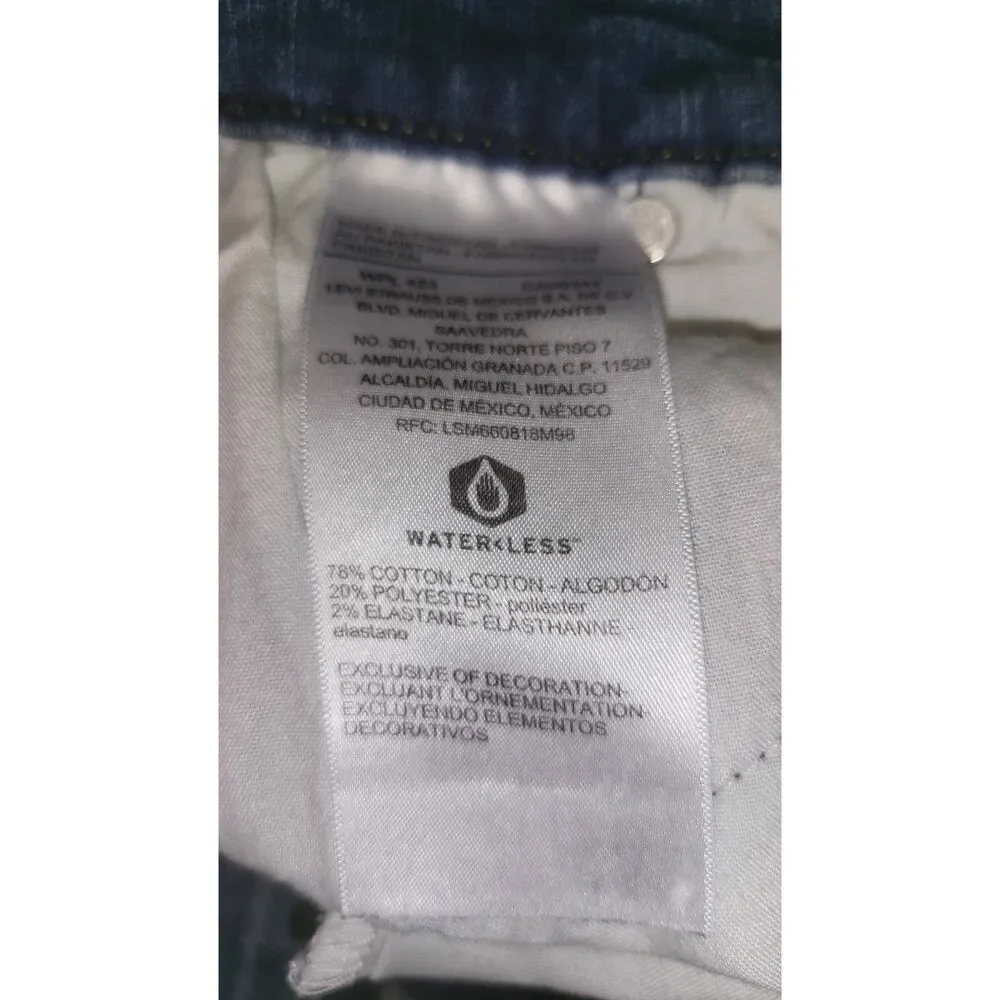 Levi Womens Mid Rise Skinny medium wash sz 26 - Picture 3 of 6